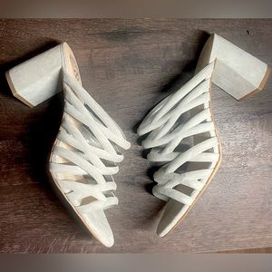 NWT Vince Camuto Raveana Cage Mule in Heartwood Leather